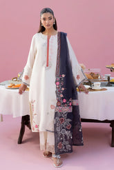 Dananeer – Ivory Shisha Silk Culotte Suit | Muntaha By Shanzay Fahad