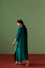 Sea Green rawsilk outfit