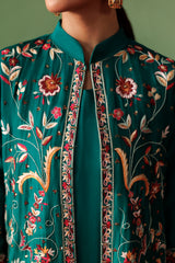 Sea Green rawsilk outfit