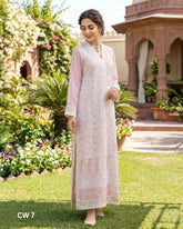 Teeja Dhariwal Pure Chiffon Hand Embroidered Suit with Chicken Kari & Bead Work – CW 7