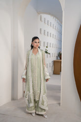 Mint green mirror Work