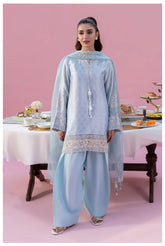 Heer – Ice Blue Embroidered Farshi Shalwar Suit | Muntaha By Shanzay Fahad