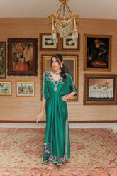 Emerald Green Kaftan .