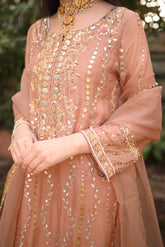 Rose Pink Organza 3 PC