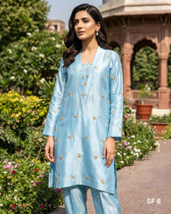 Teeja Dhariwal SF 6 Pure Silk Two-Piece Suit with Machine Tilla Work