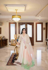 Off-white Cotton Silk Peshwas 2pc