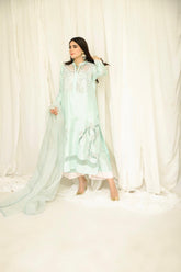 Aqua Rawsilk Outfit