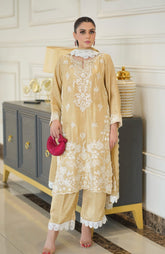 BEIGE EMBROIDERED OUTFIT