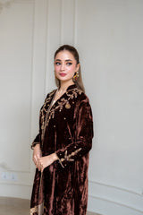 Chocolate brown pure velvet