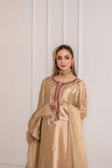 Ivory pure tissue silk
