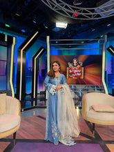Minal – Blue Shisha Silk Tassel Kaftan | Muntaha By Shanzay Fahad