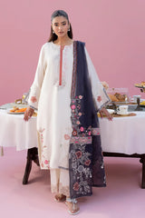 Dananeer – Ivory Shisha Silk Culotte Suit | Muntaha By Shanzay Fahad