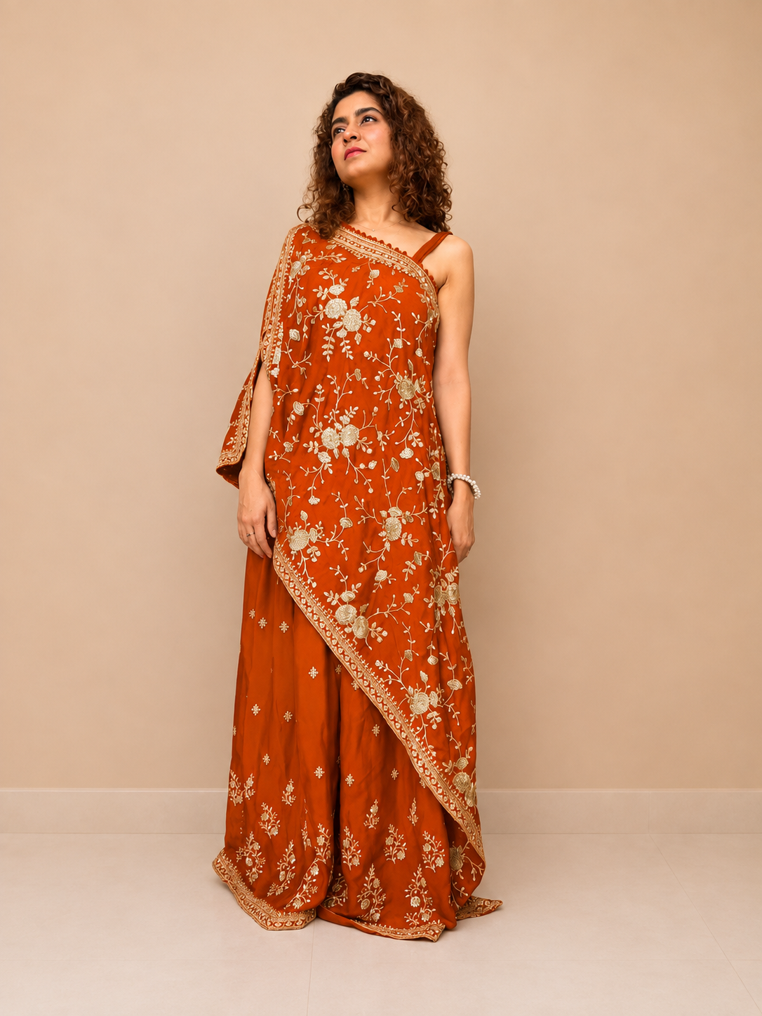 Kiran Raj Rust Garara Set