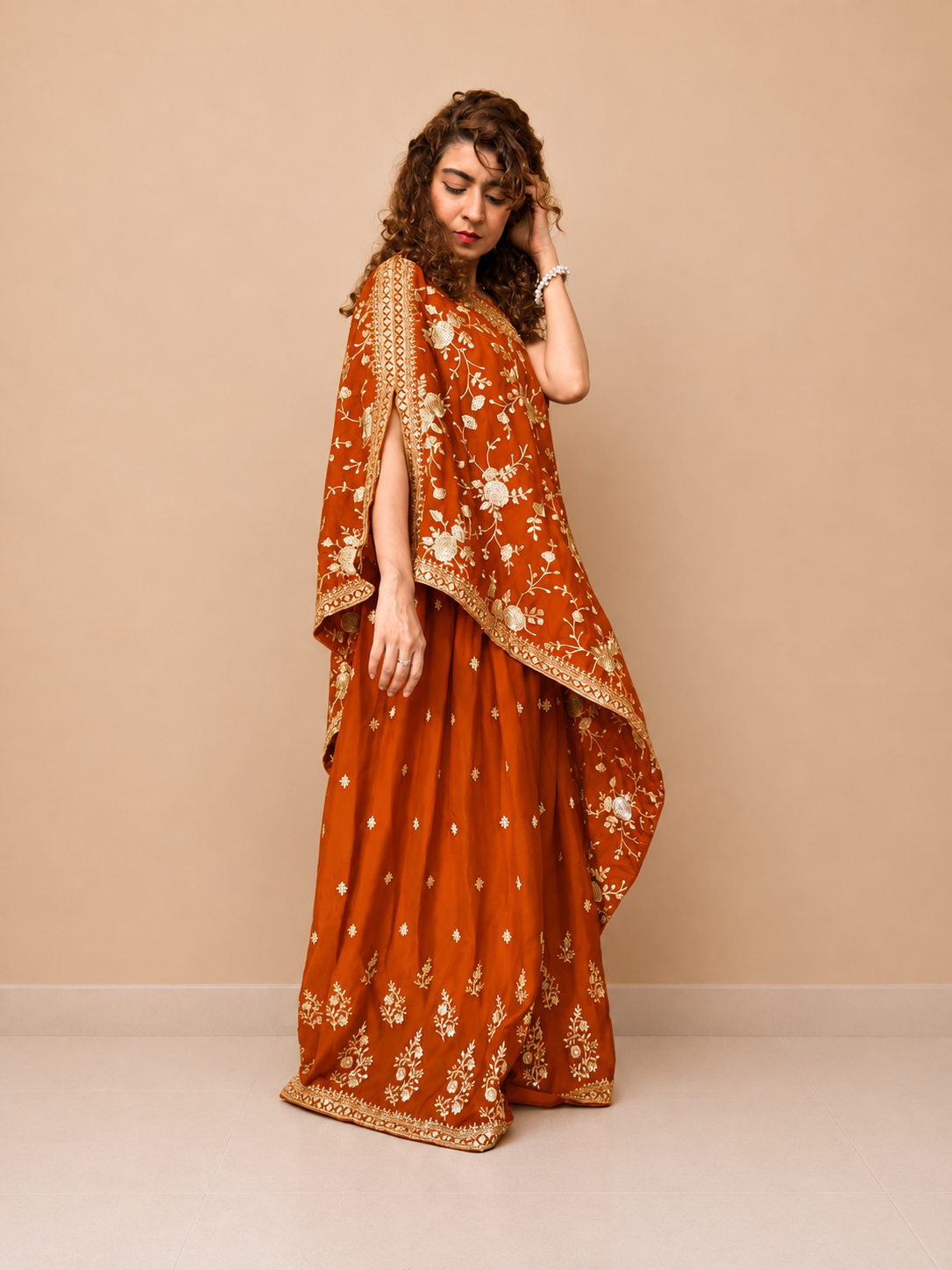 Kiran Raj Rust Garara Set