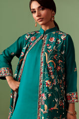Sea Green rawsilk outfit