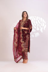 Maroon & Gold Valvet