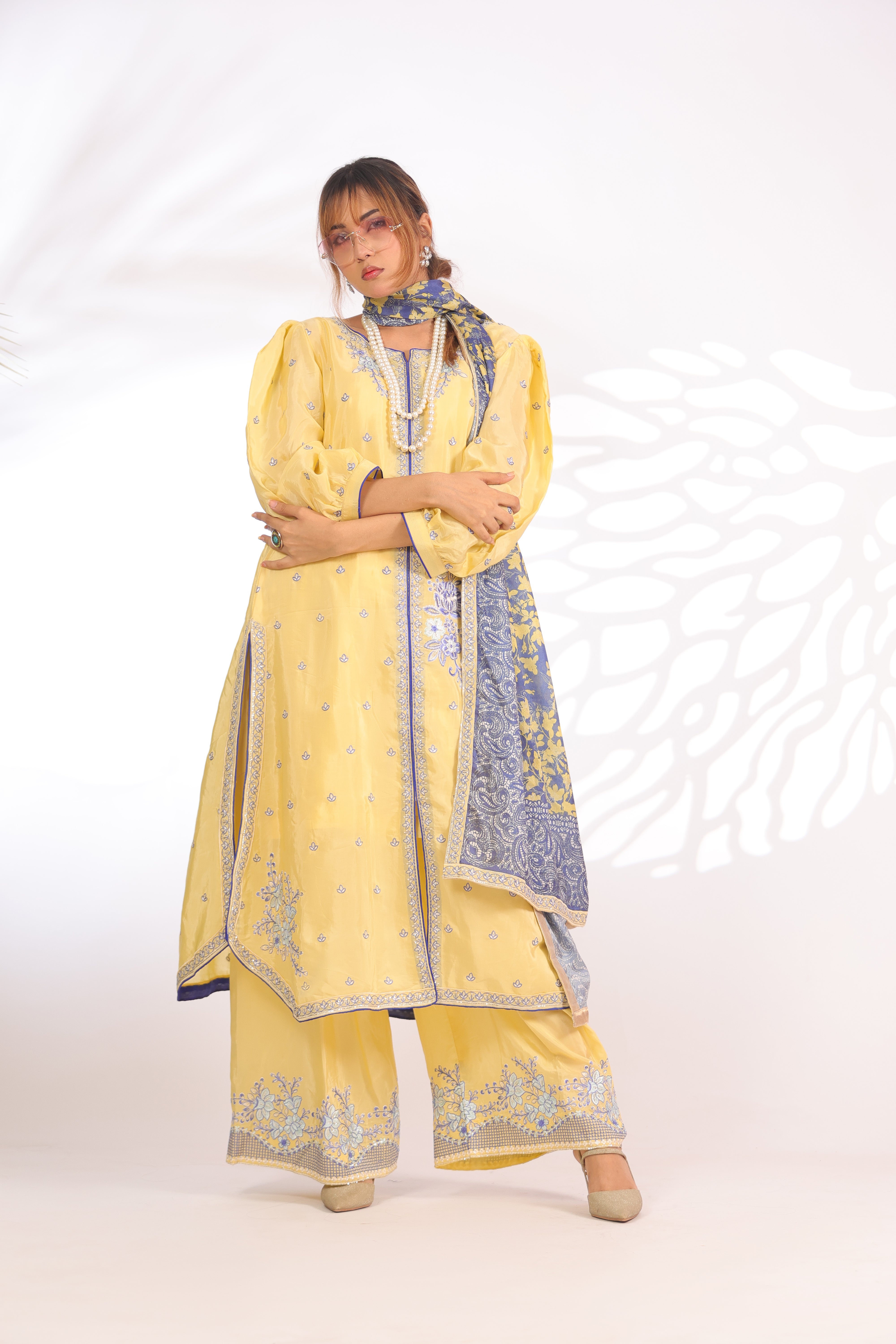 Corn Yellow Silk - Embroidered