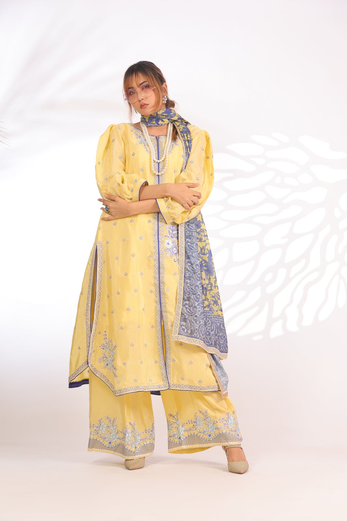 Corn Yellow Silk - Embroidered