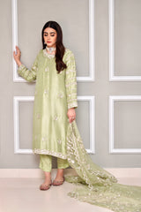 Mint green rawsilk outfit
