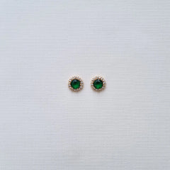 Imperial Emerald Solitaire Stud [A]E591
