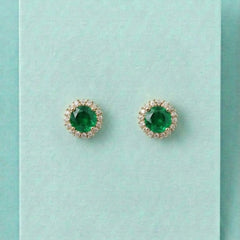 Imperial Emerald Solitaire Stud [A]E591