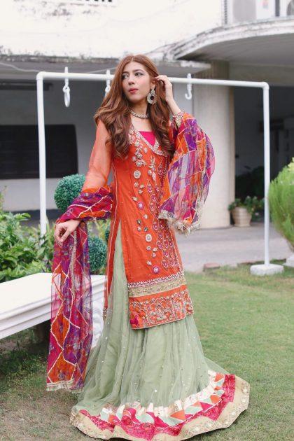 Angrakha Shirt with Lehenga