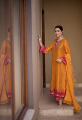 Burnt Orange and Shocking Pink 3 pcs