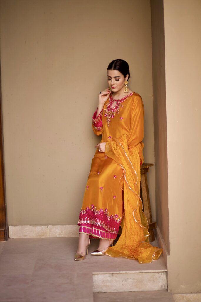 Burnt Orange and Shocking Pink 3 pcs