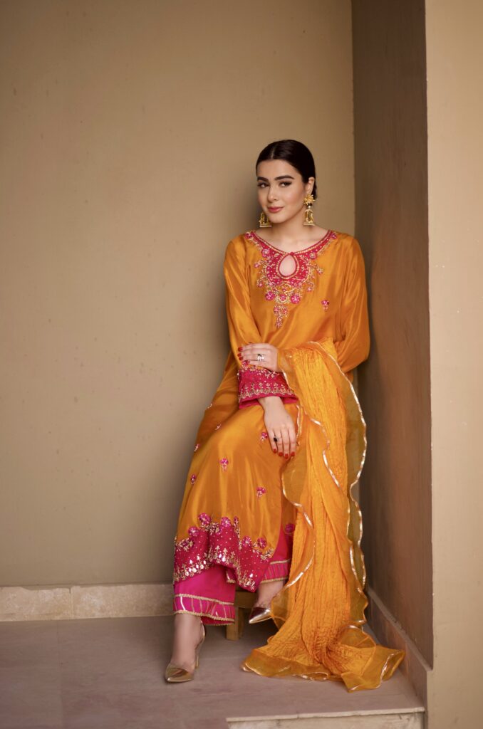 Burnt Orange and Shocking Pink 3 pcs