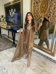 Chocolate brown shirt