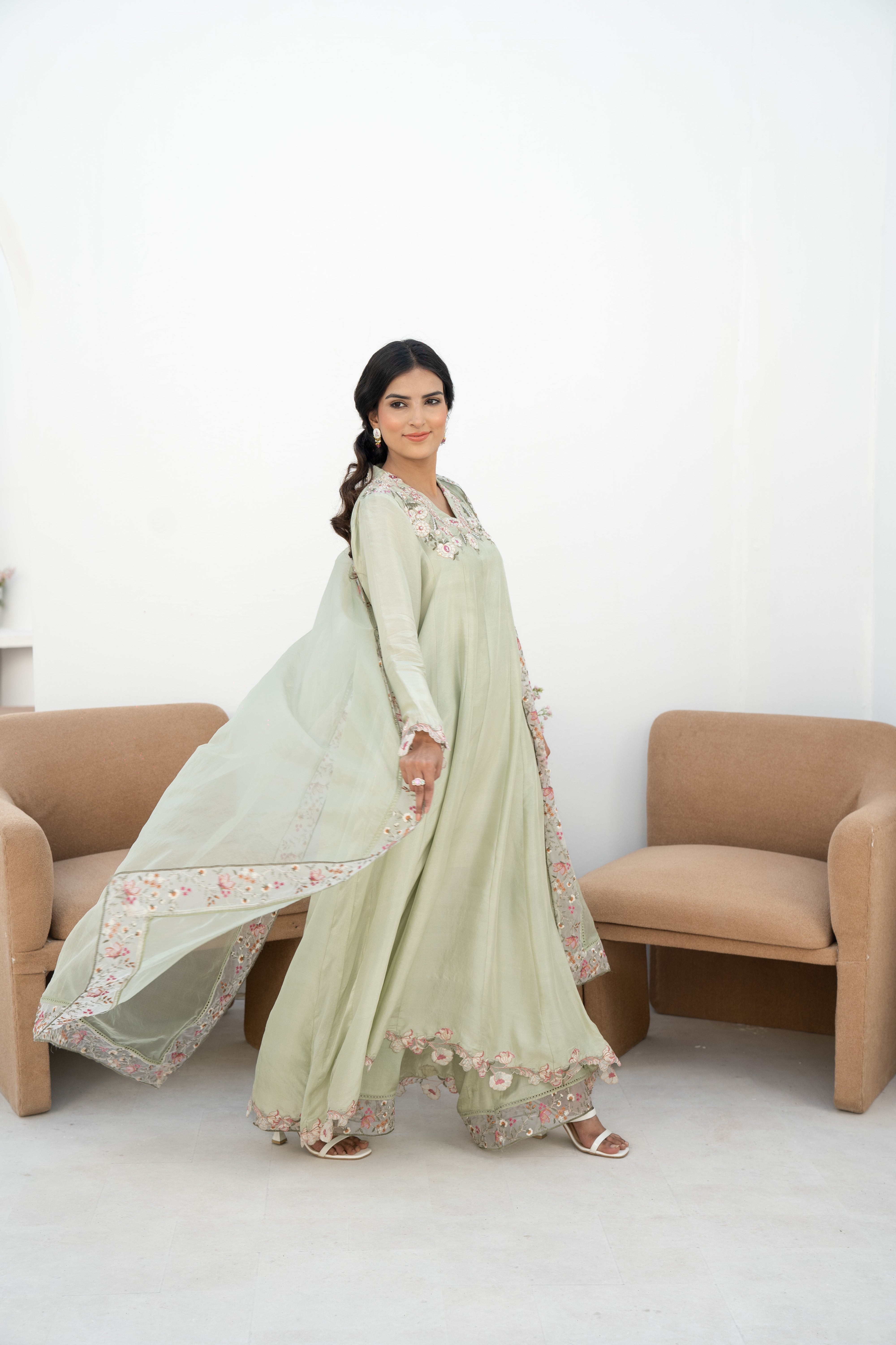 Mint green pashwas