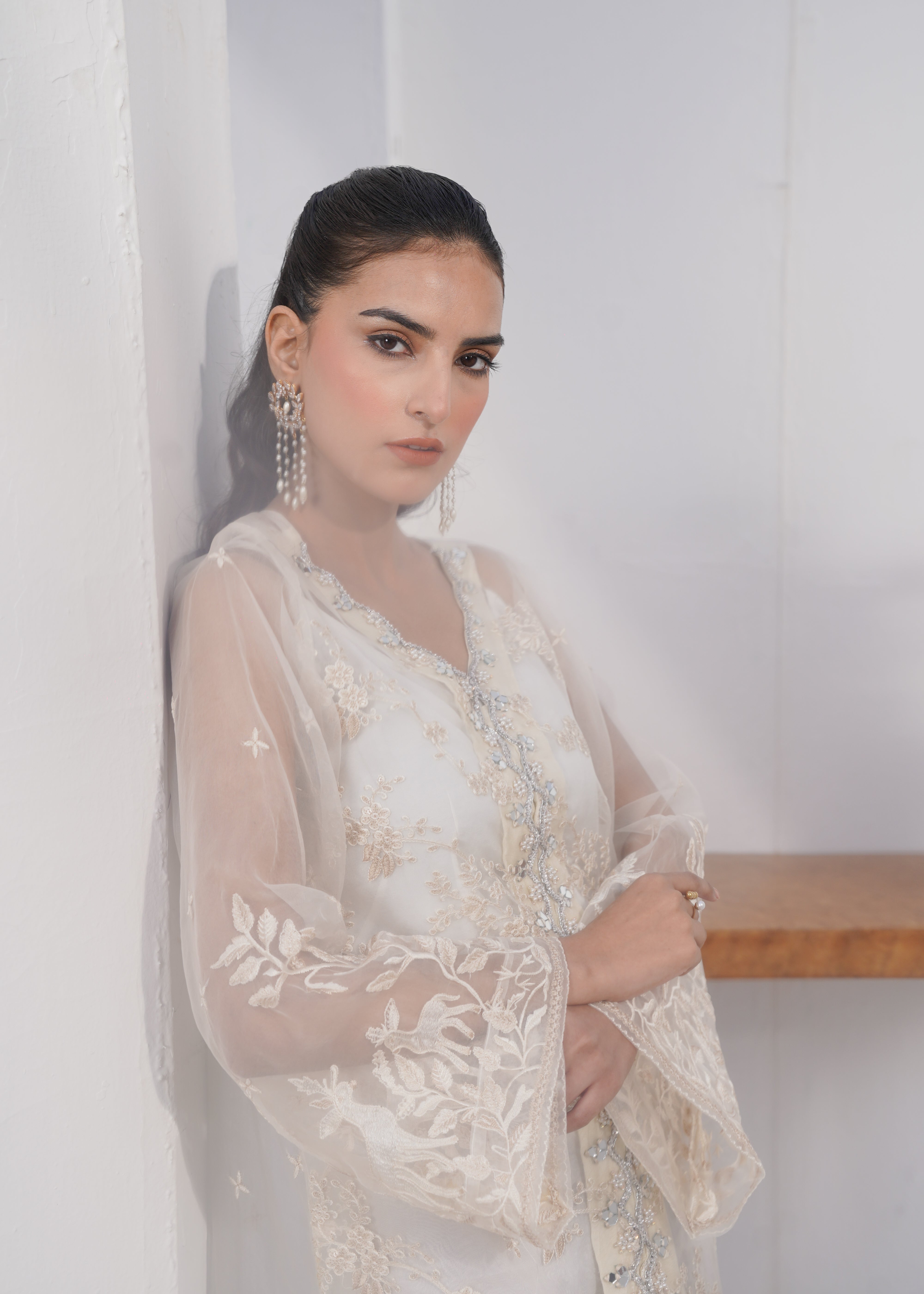 Offwhite embroidered