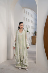 Mint green mirror Work