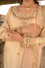 Beige Rawsilk Outfit