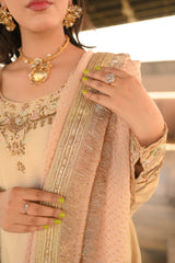 Beige Rawsilk Outfit