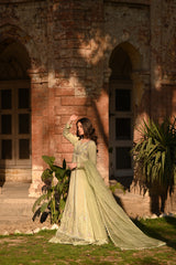 Mint Green Embroidered Peshwas