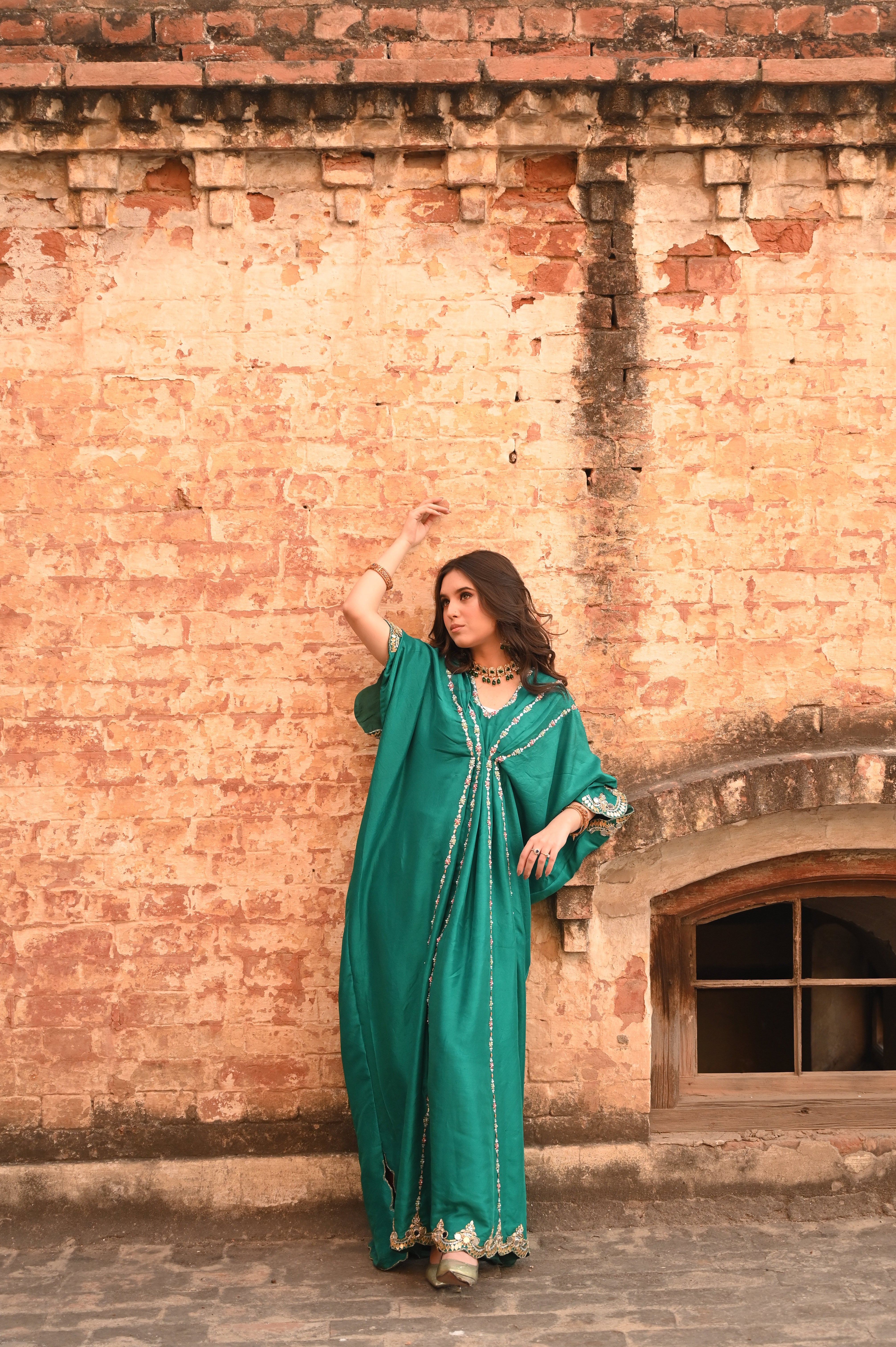 Sea Green Kaftan