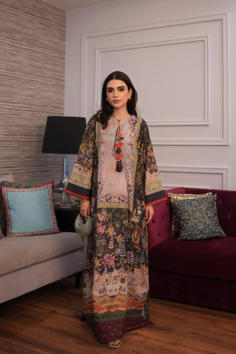 Zarvaan – Black Georgette Suit with Tassels | Muntaha By Shanzay Fahad