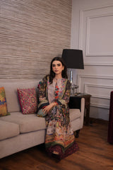 Zarvaan – Black Georgette Suit with Tassels | Muntaha By Shanzay Fahad