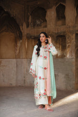 Off‑white tissue silk Outfit