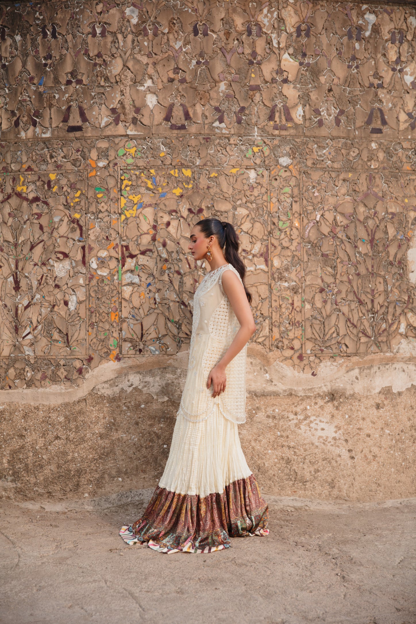 Ivory Sharara Set