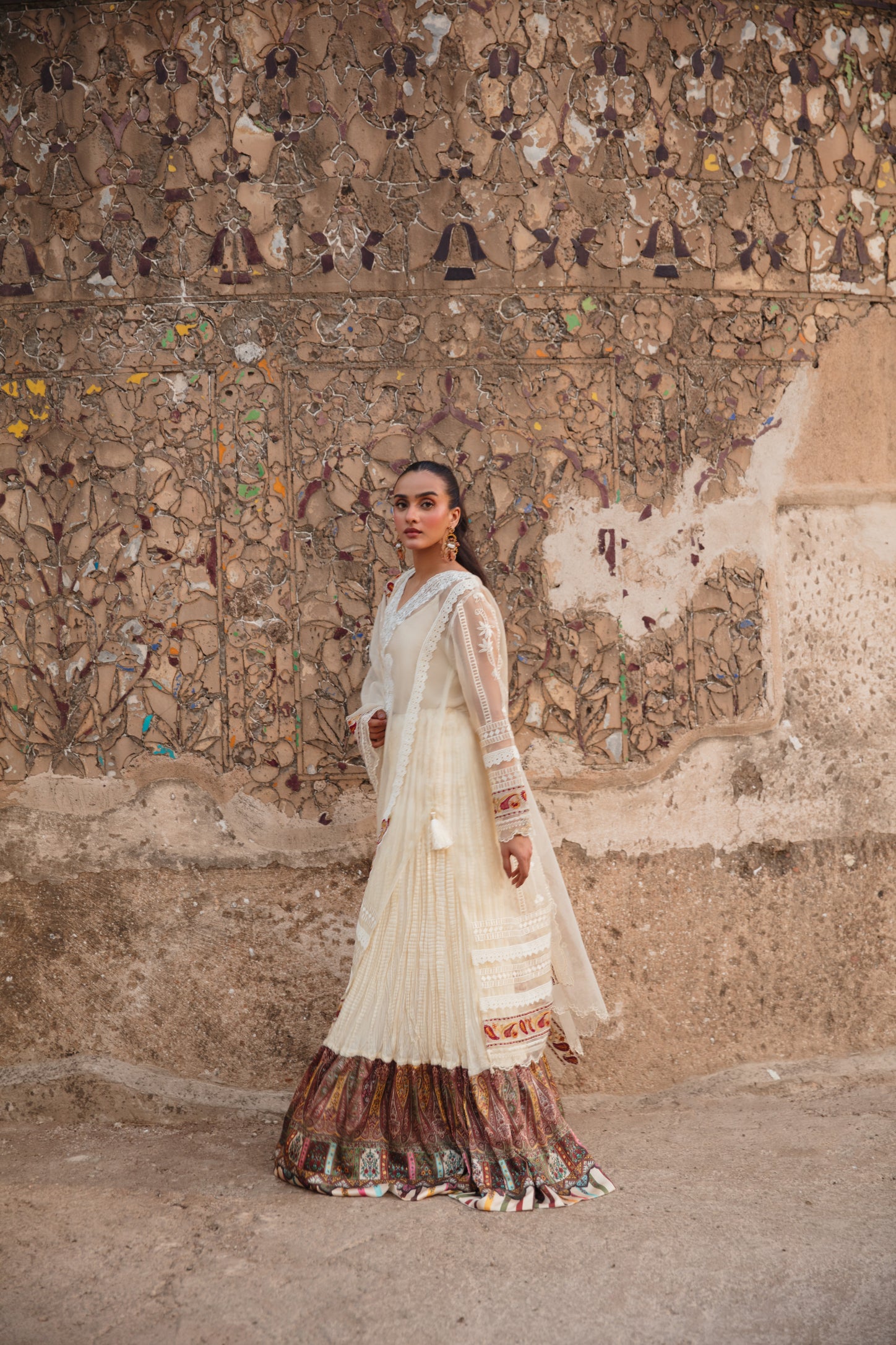Ivory Shirt and Sharara