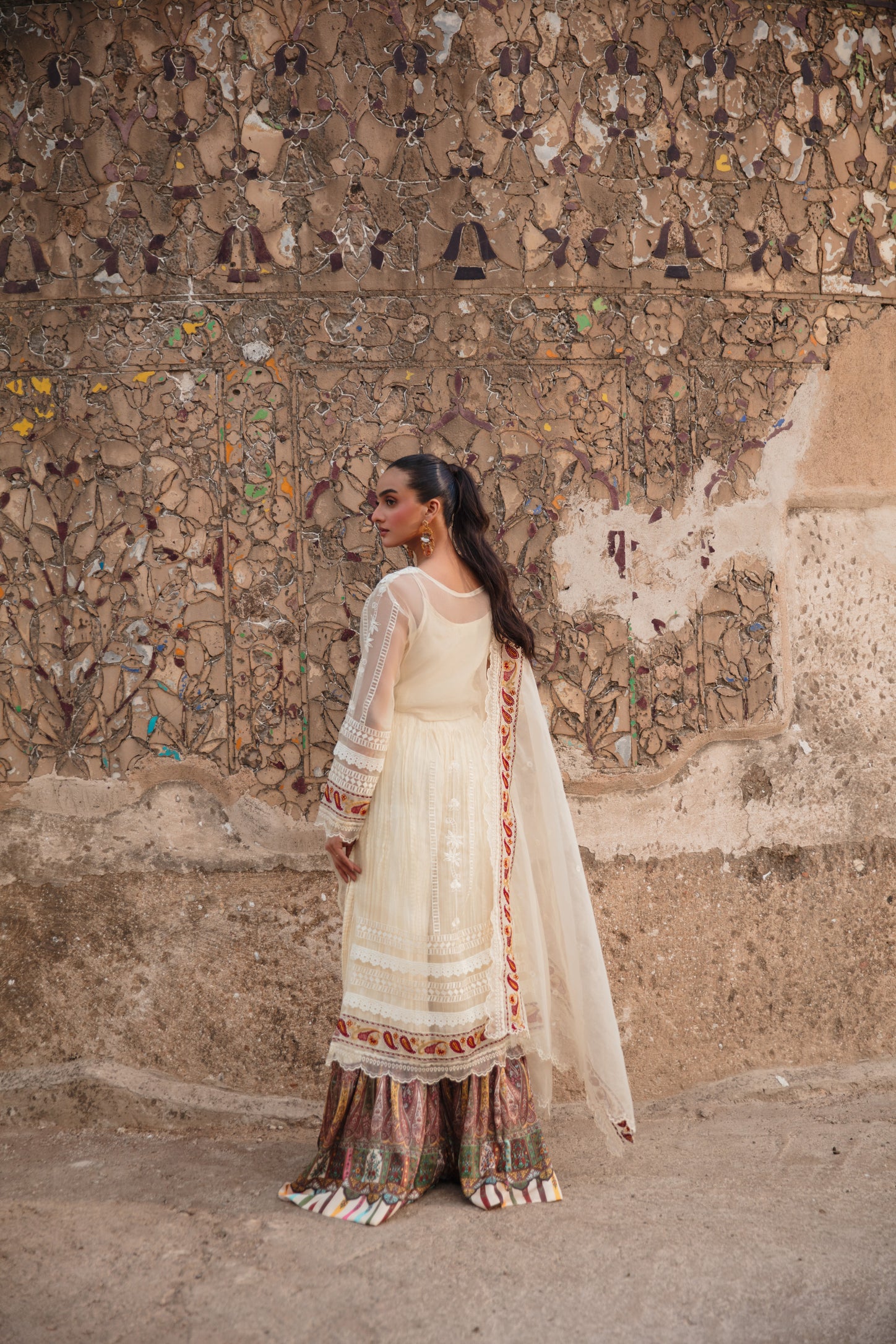 Ivory Shirt and Sharara