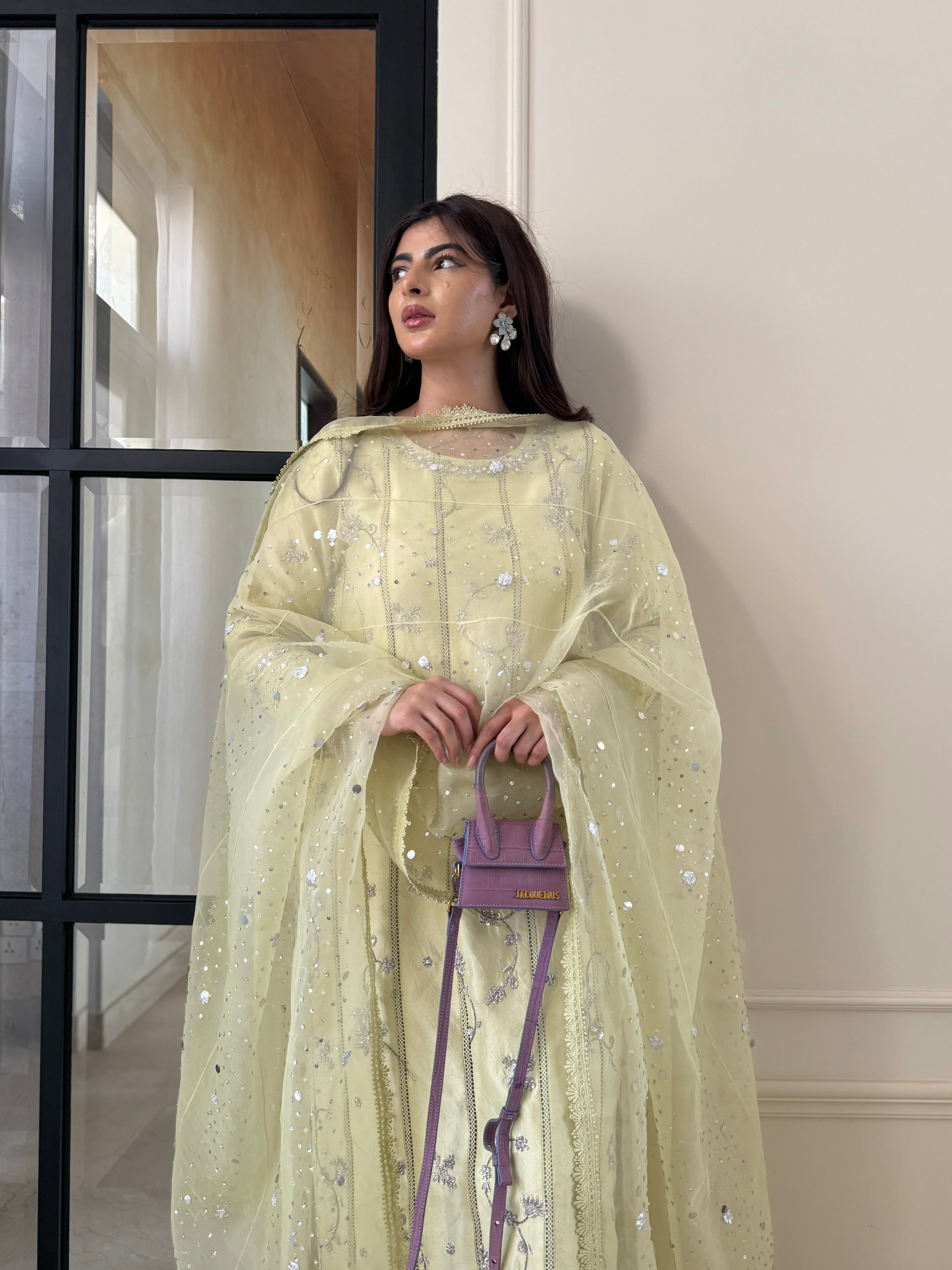 Kyra- Lace Jall Raw silk