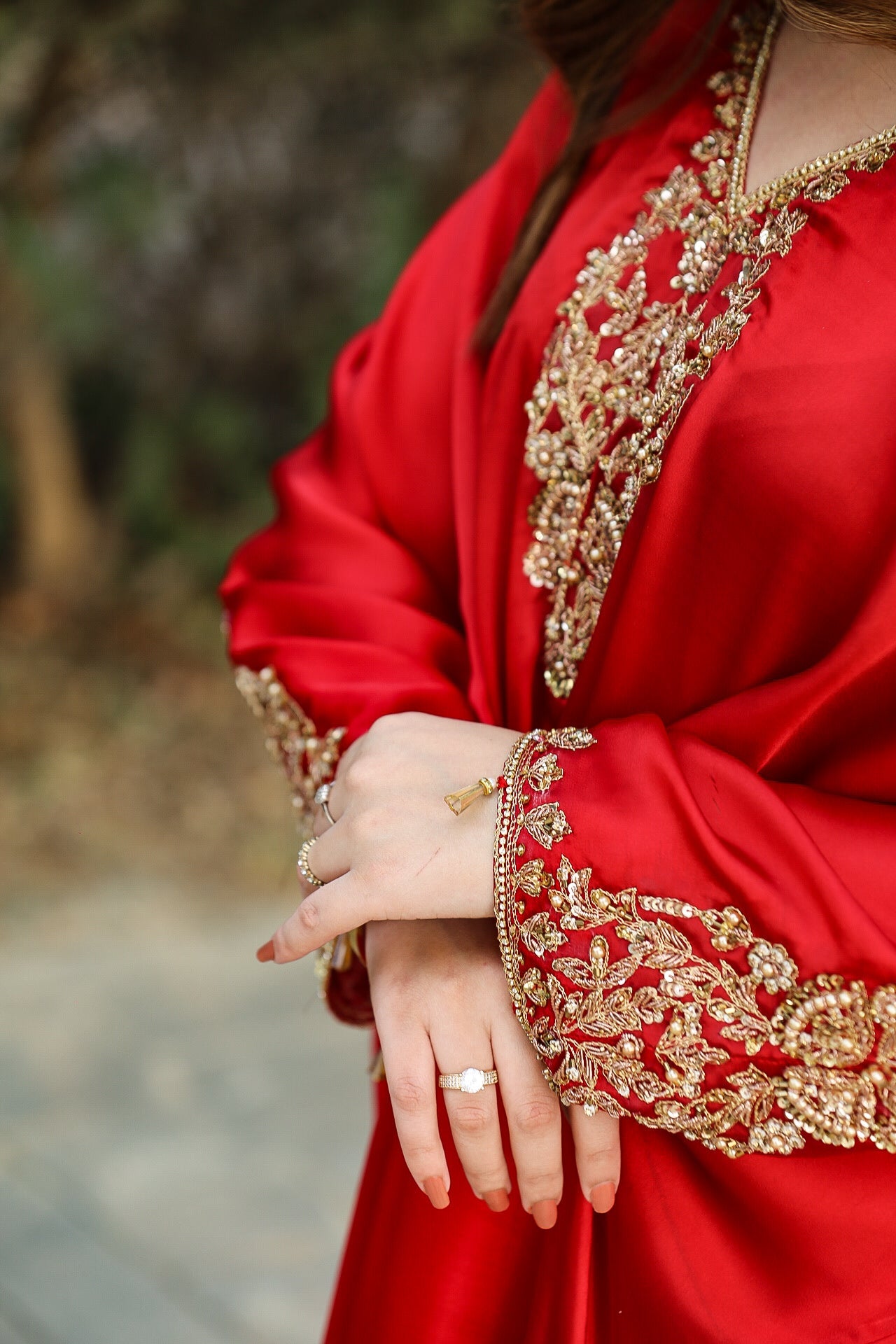Red-Silk Kaftan