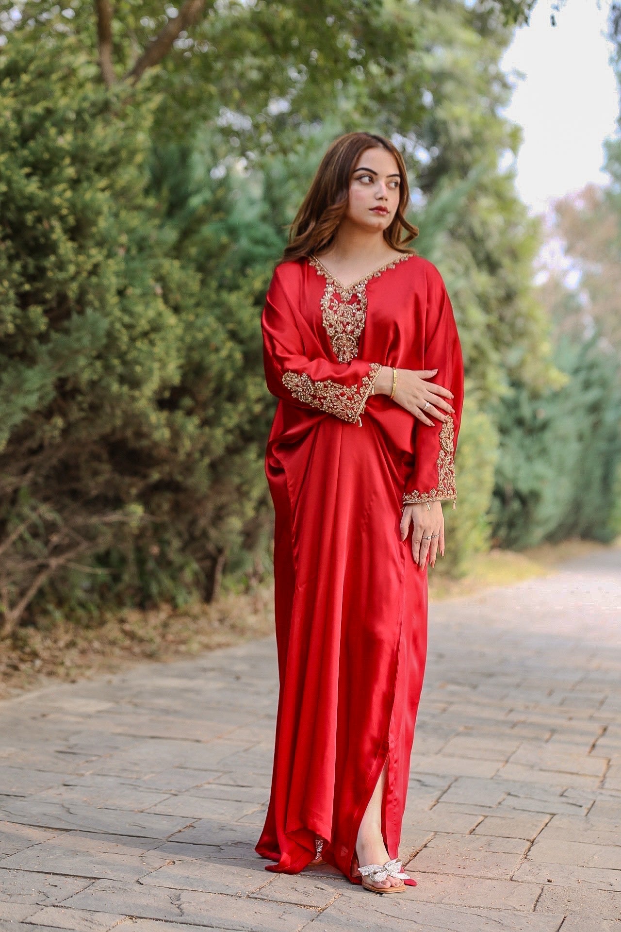 Red-Silk Kaftan