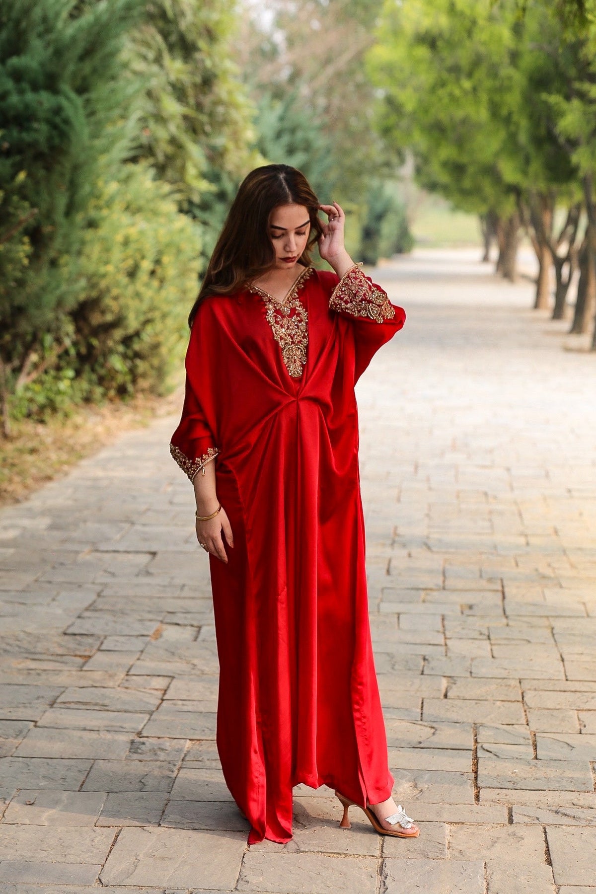 Red-Silk Kaftan