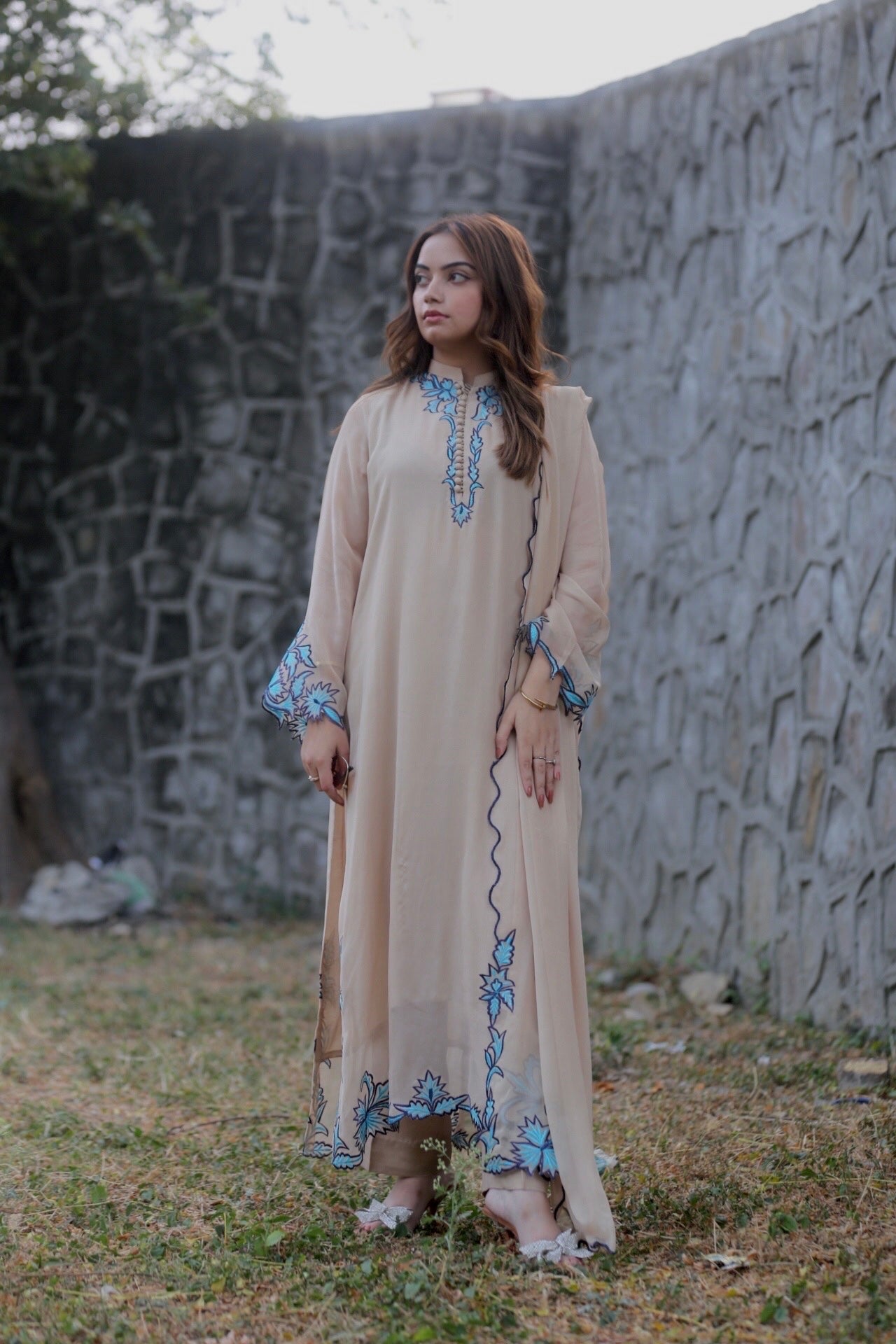 Beige Chiffon-Formals