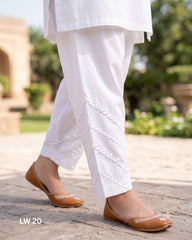 Teeja Dhariwal LW 20 Lawn Trouser with Ralli Work