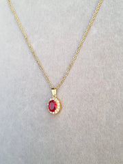 Ruby Aura Necklace [M]N178